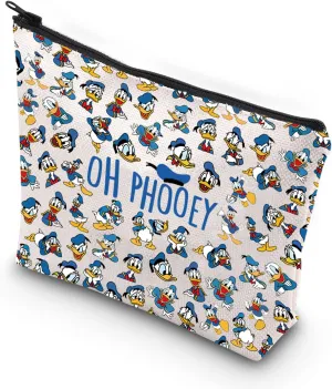 VAMSII Funny Duck Cosmetic bag Oh Pho-oey Zipper Pouch Bag Duck Lover Gift Donald Inspired Gift (Oh Pho-oey)