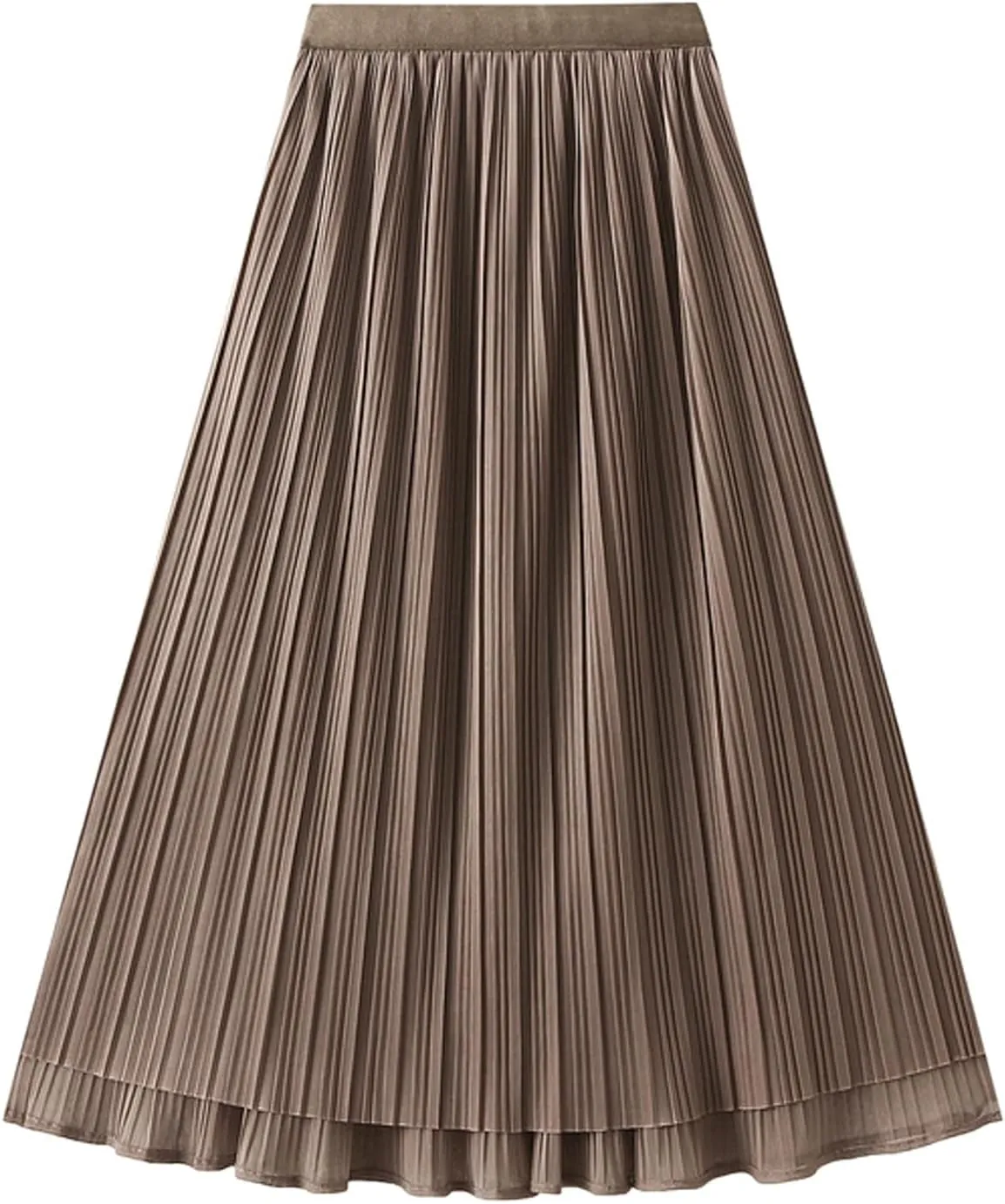 White Skirt Womens Cotton Linen Skirts Spring Summer A Line Pleated Maxi Midi Skirt For Women 2024
