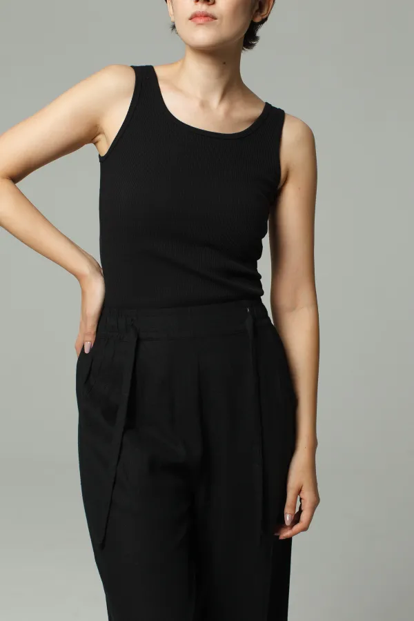 Wide Leg Linen Pants