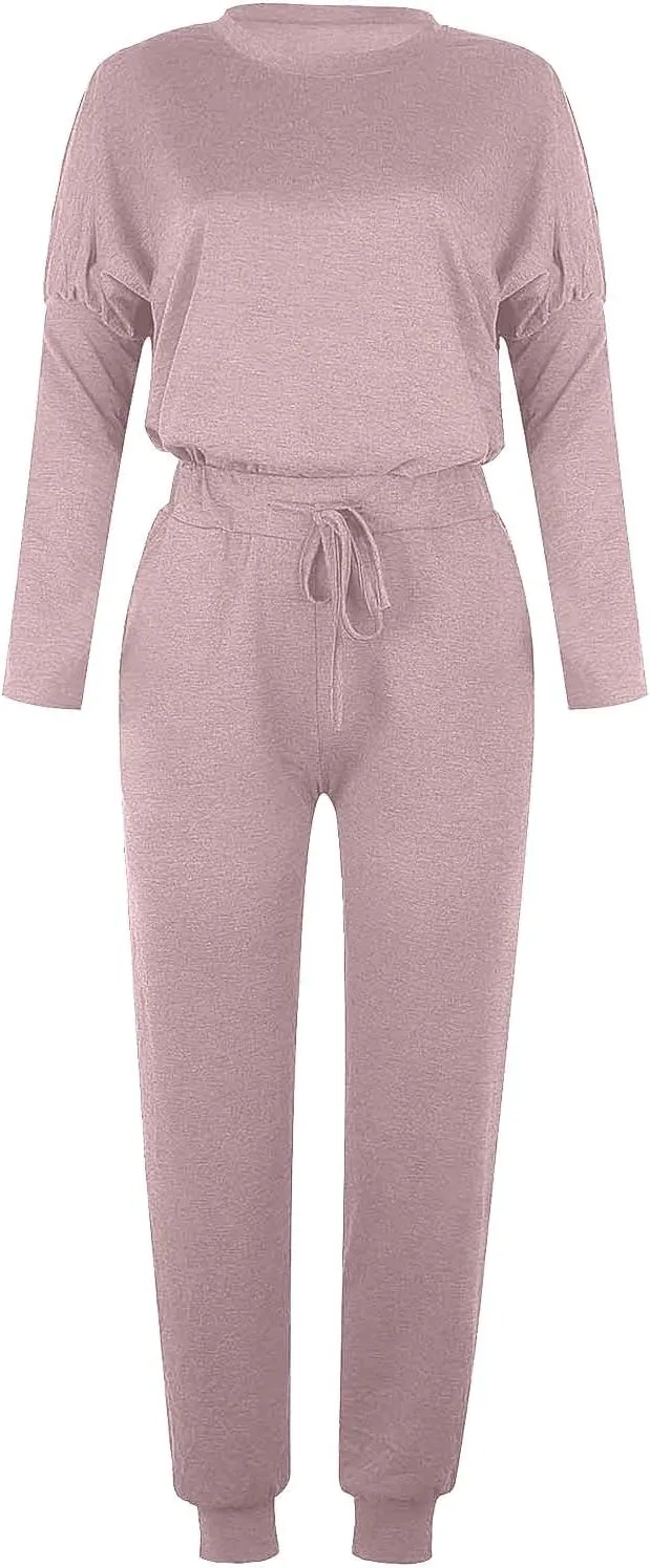 Women 2 Piece Outfits Sweatsuit Oversized Pullover Tops And Long Pants Tracksuit Sweatsuits With Sweatpants