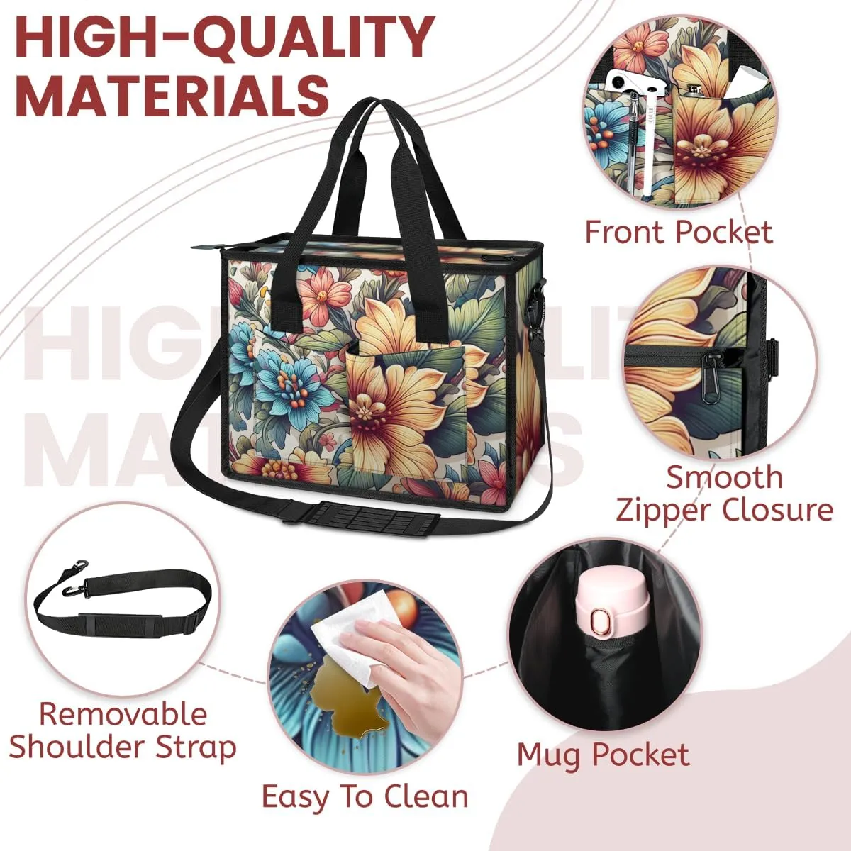 Women Fashion Tote Bag Wallet Shoulder Bags Set 3PCS Top Handle Satchel Purse Large Zippered Handbag Daily Use