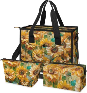 Women Fashion Tote Bag Wallet Shoulder Bags Set 3PCS Top Handle Satchel Purse Large Zippered Handbag Daily Use