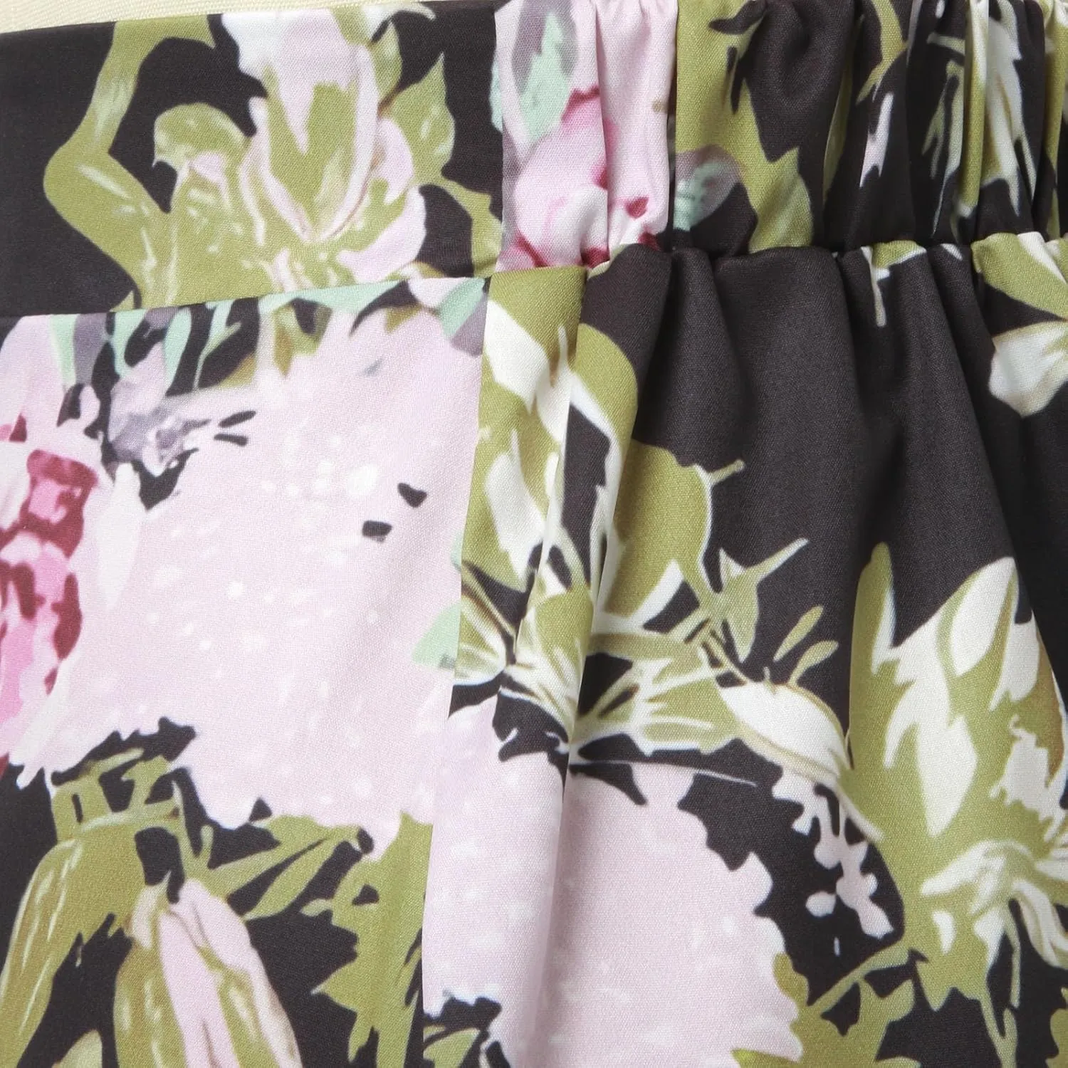 Women Midi Skirt Summer Floral Flowy Long Skirts Boho Elastic High Waist A-Line Swing Skirts Beach Vacation Dress