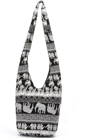 Women Shoulder Handbags Fashion canvas Hippie Crossbody Bags Bohemian Animal Prints Hobo Bags
