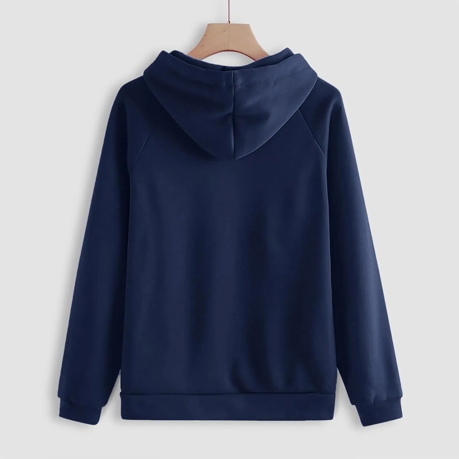 Womens 2 Piece Outfits Suit Solid Color Long Sleeved Hoodie Trousers Sweatershirt Sports Suit Warm Hooded Sport Suit