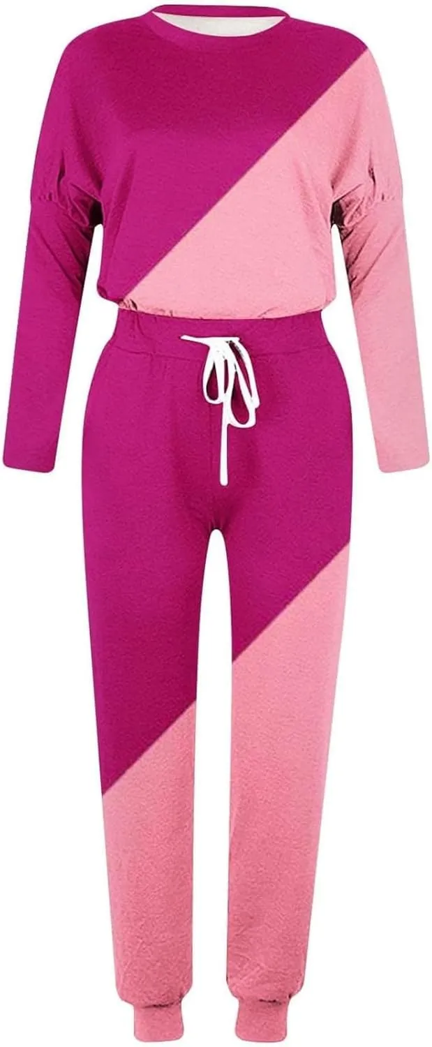 Womens 2 Piece Outfits Top Pants Sets Long Sleeve Wear Sports Suit Sweatsuit for Women 2 Piece Set Women Sweat Suits