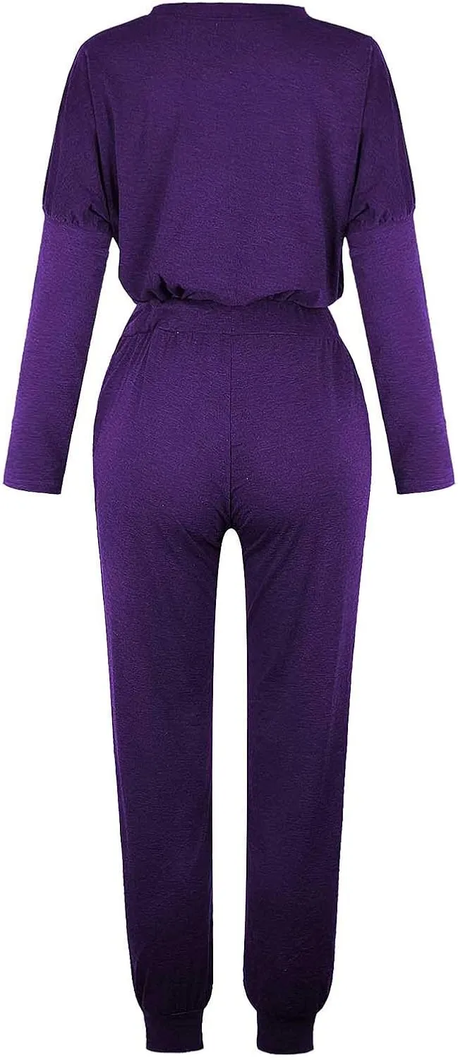 Womens 2 Piece Outfits Top Pants Sets Long Sleeve Wear Sports Suit Sweatsuit for Women 2 Piece Set Women Sweat Suits