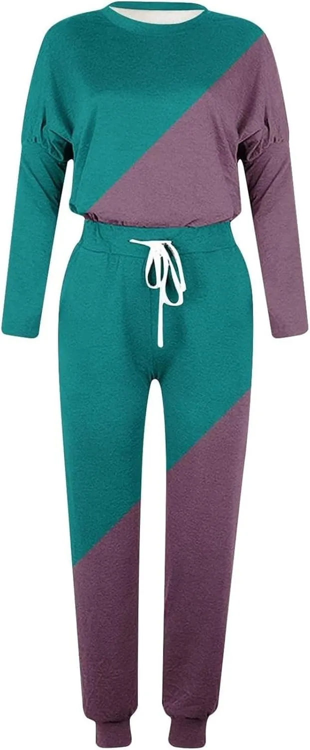 Womens 2 Piece Outfits Top Pants Sets Long Sleeve Wear Sports Suit Sweatsuit for Women 2 Piece Set Women Sweat Suits