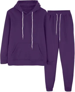 Womens 2 Piece Sweatsuits Sets Casual Fall Hoodies and Sweatpants Sets Oversized Workout Jogger Sets