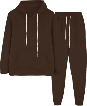 Womens 2 Piece Sweatsuits Sets Casual Fall Hoodies and Sweatpants Sets Oversized Workout Jogger Sets
