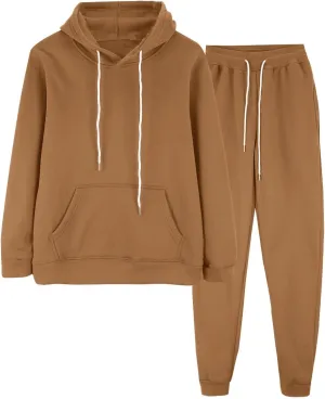 Womens 2 Piece Sweatsuits Sets Casual Fall Hoodies and Sweatpants Sets Oversized Workout Jogger Sets