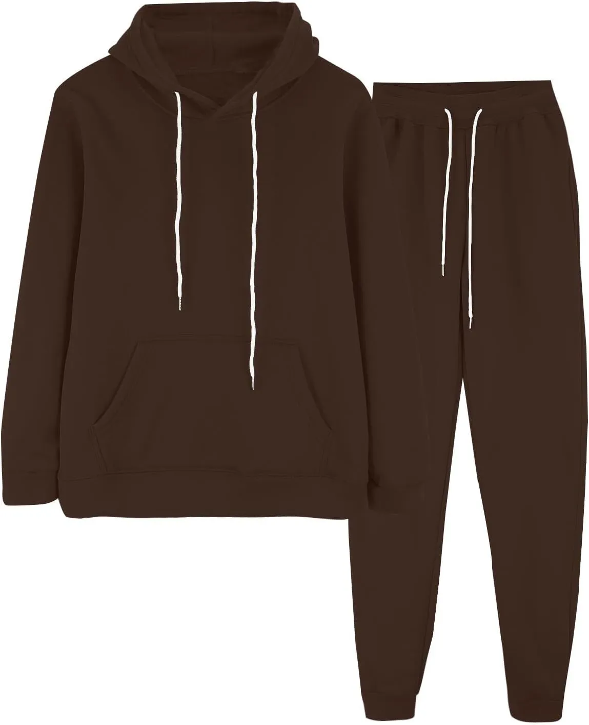 Womens 2 Piece Sweatsuits Sets Casual Fall Hoodies and Sweatpants Sets Oversized Workout Jogger Sets