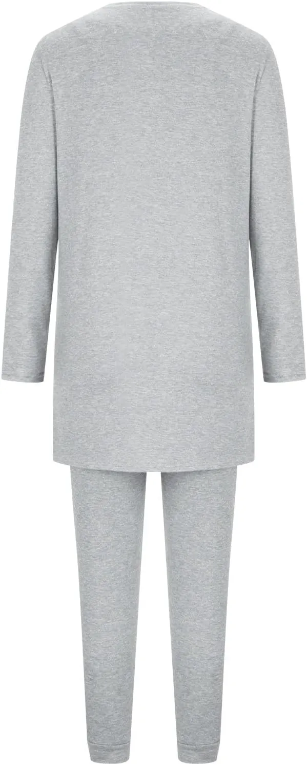 Women's 3 Piece Lounge Set Pajama Long Sleeve Cardigan Sleeveless Tank Top Pant Sweatsuit Soft Comfy Loungewear Outfit