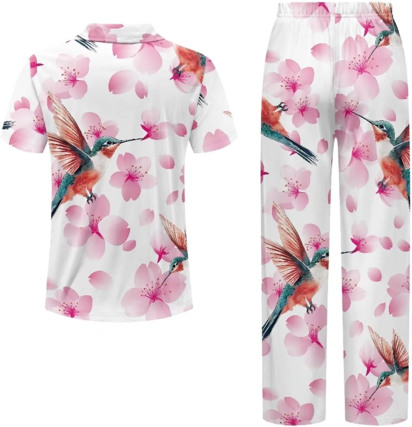 Women's Aztec Western Style Print Pajamas Set Short Sleeve Top With Pants Pjs Lounge & Sleepwear Set S-XXL