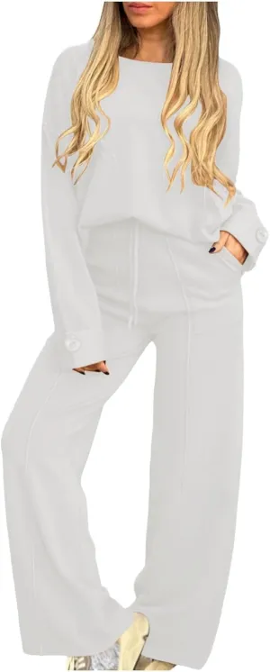Womens Lounge Sets Plus Size Loungewear Matching Sets Loungewear Softest Lounging Sets Sweatsuit Winter Pajama Sets