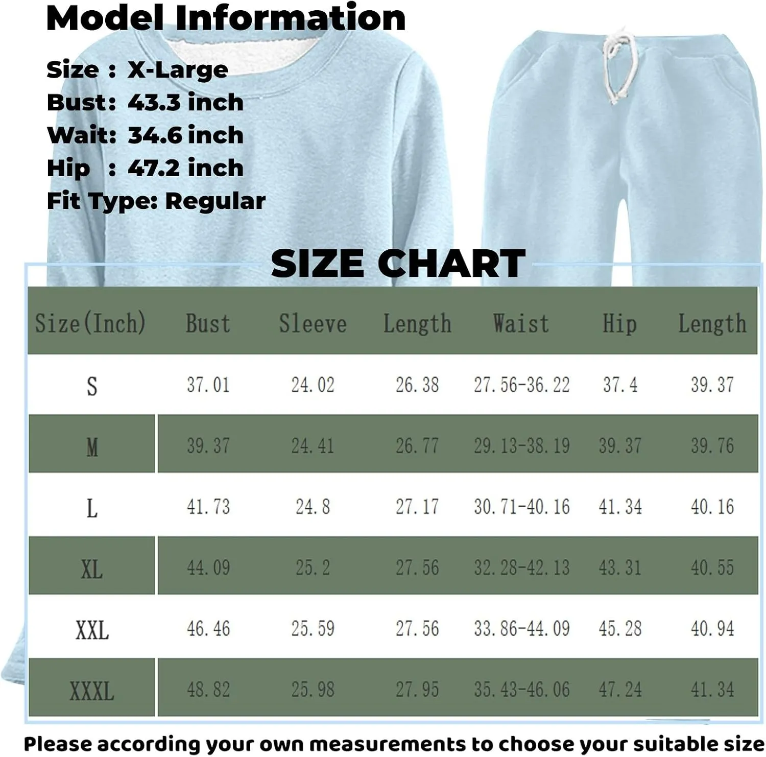 Womens Pajama Sets Winter Comfy Fleece Pullover Pants Loose Plush Sleepwear Fluffy Loungewear Sleepwear
