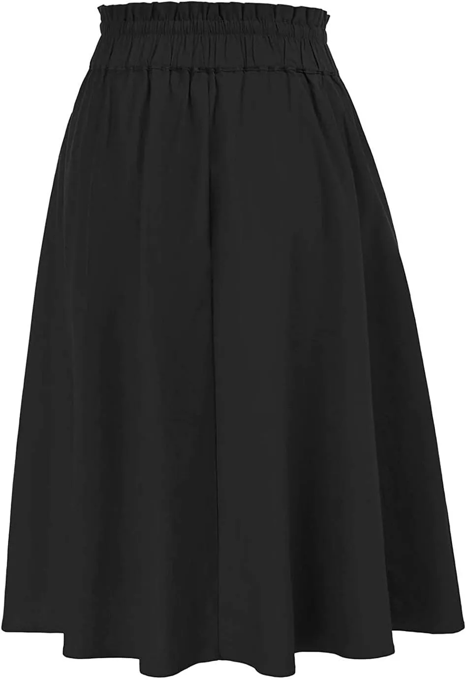 Womens Skirts Women Elastic High Waist Boho Maxi Skirt Casual Drawstring A Line Long Skirt Women's Midi Skirt