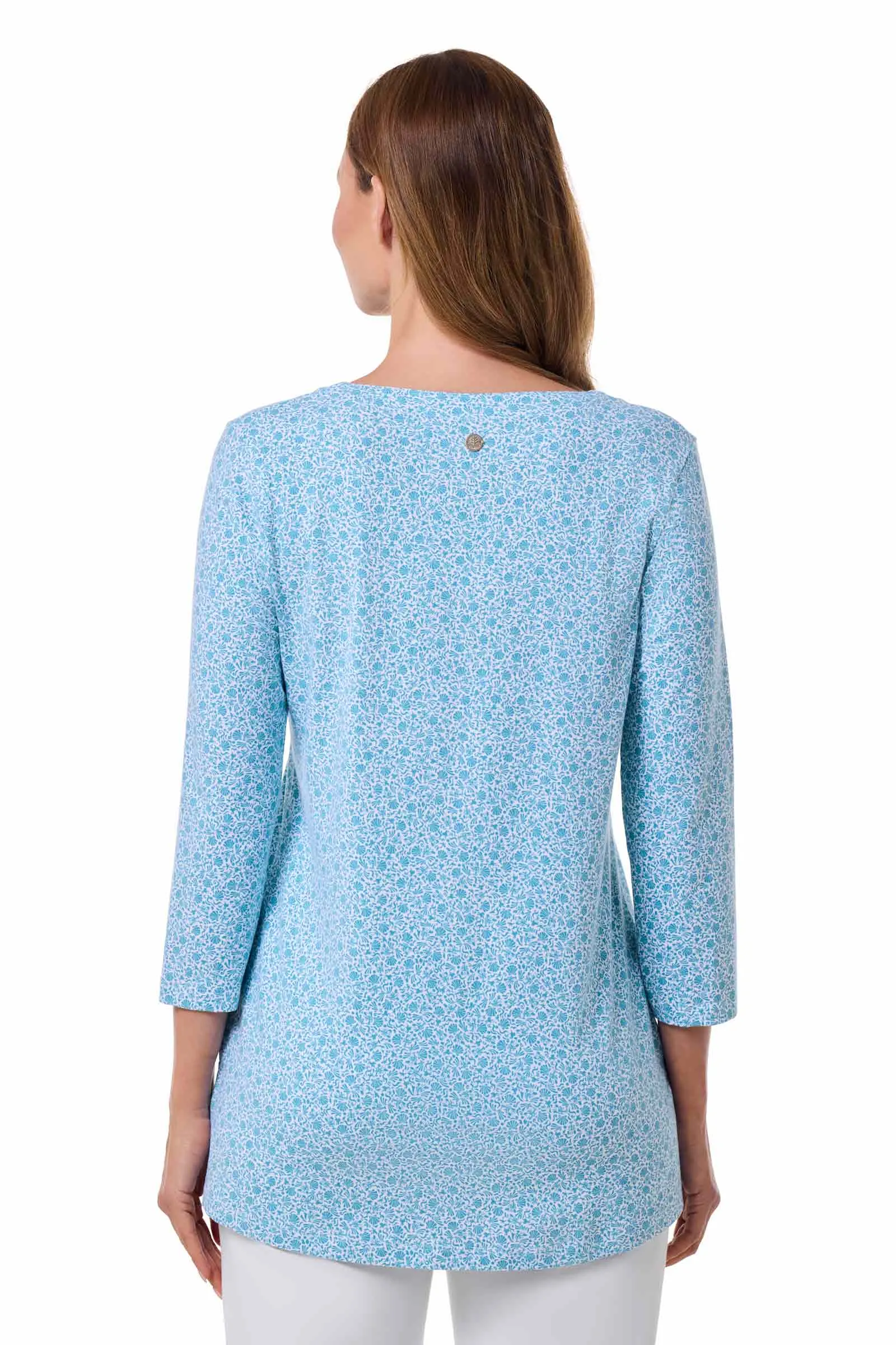 Women's St. Lucia Tunic Top | Malibu Blue Shell We
