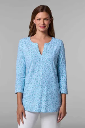 Women's St. Lucia Tunic Top | Malibu Blue Shell We