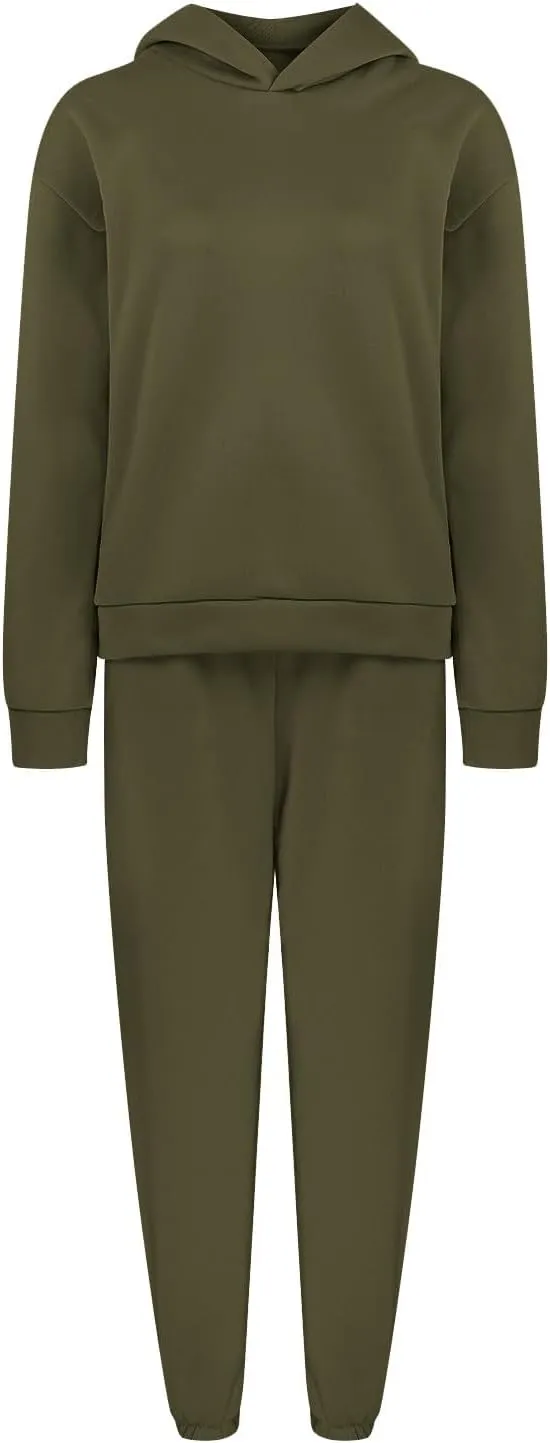Workout Sets for Women Plus Size Sweatsuits Two Piece Sweatpants Sets and Hooded Pullover Long Sleeve Sweatshirts