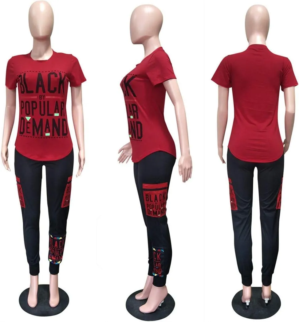 Yeshire Womens 2 Piece Outfit Sets Shirt Bodycon Pants Joggers Sportswear Tracksuits